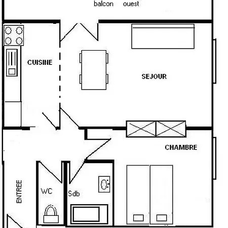 L'everest - 2 Pieces 4 Pers - L'everest - 101ev- Centre Mae-3374